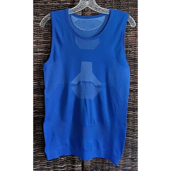 Crivit Tank Top XL Blue Sleeveless Athletic Performance Running Cycling Workout - Picture 1 of 5